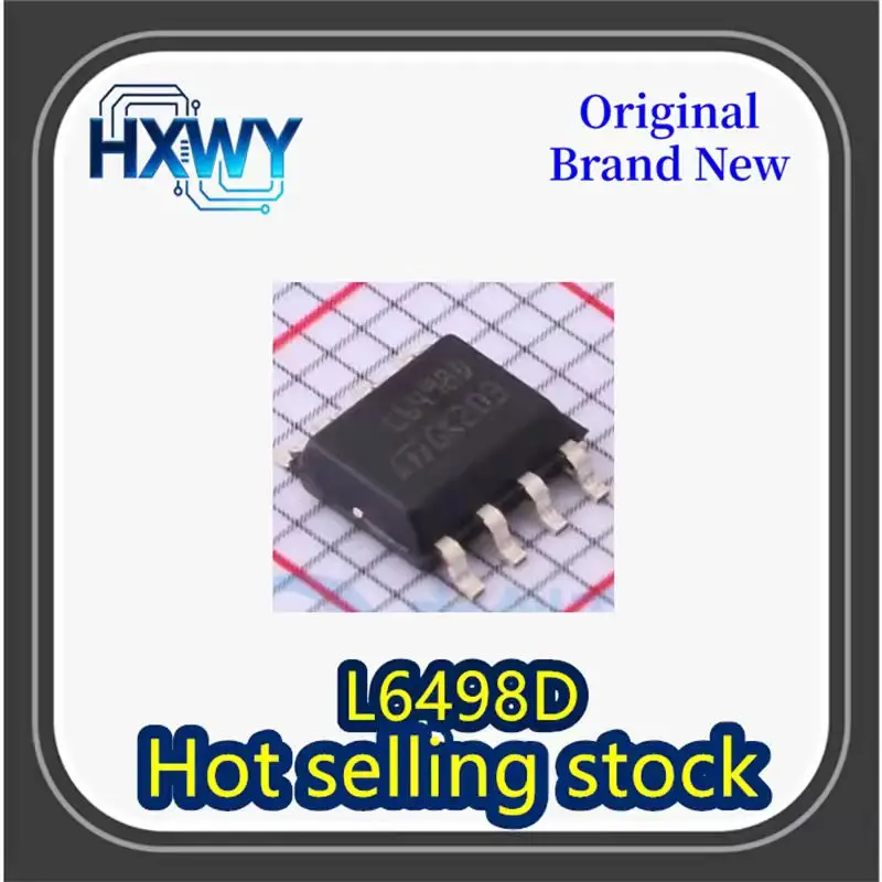 (10/50 pieces) L6498DTR L6498D package SOP-8 gate driver chip, brand new and original.
(10/50 pieces) L6498DTR L6498D package SOP-8 gate driver chip, brand new and original.