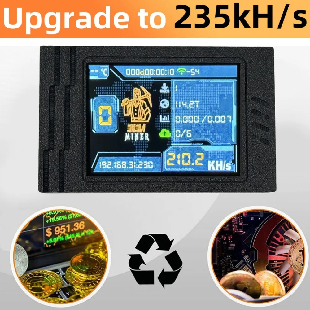 SuperDeals 235KH/S NMMiner NerdMiner Bitcoin Crypto Solo Lottery Miner 2.8 Inch Smart Display with Case Upgraded NerdMiner
SuperDeals 235KH/S NMMiner NerdMiner Bitcoin Crypto Solo Lottery Miner 2.8 Inch Smart Display with Case Upgraded NerdMiner