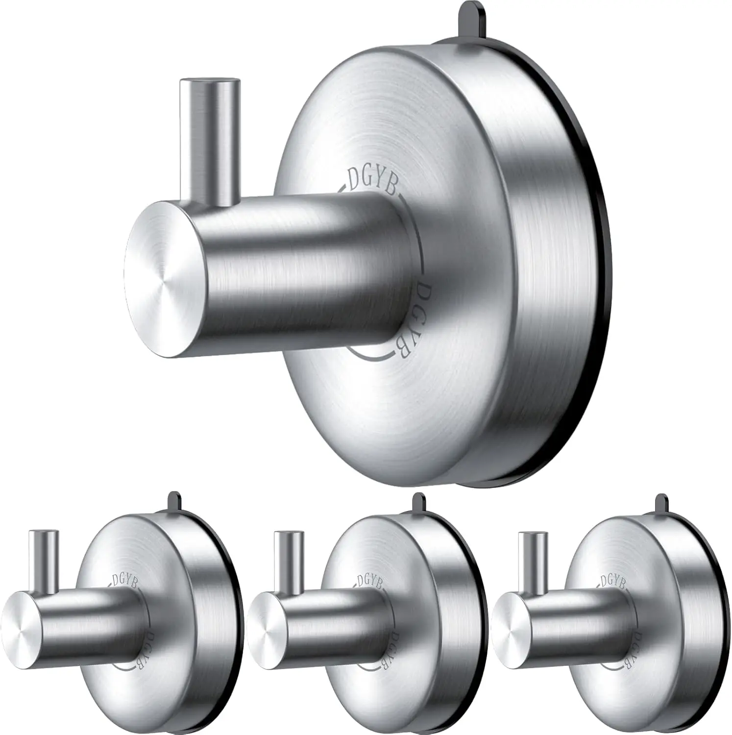 Suction Cup Hooks for Shower Set of 4 Brushed Nickel Towel Hooks for Bathrooms SUS 304 Stainless Steel Shower Hooks for Loofah
Suction Cup Hooks for Shower Set of 4 Brushed Nickel Towel Hooks for Bathrooms SUS 304 Stainless Steel Shower Hooks for Loofah