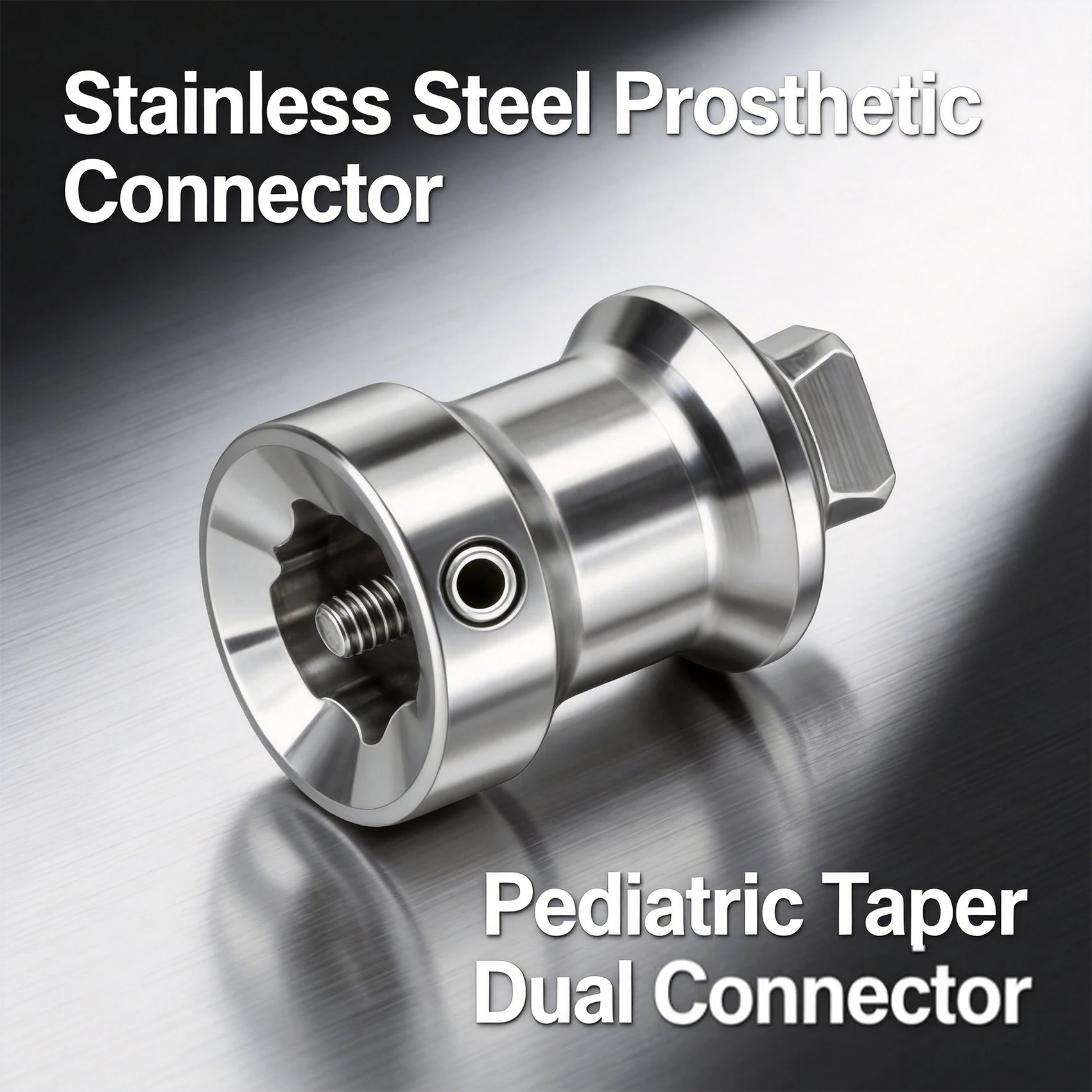 Children's Square Cone Bidirectional Connector Stainless Steel Prosthetic Limb Connector Prosthetic Limb Accessories
Children's Square Cone Bidirectional Connector Stainless Steel Prosthetic Limb Connector Prosthetic Limb Accessories