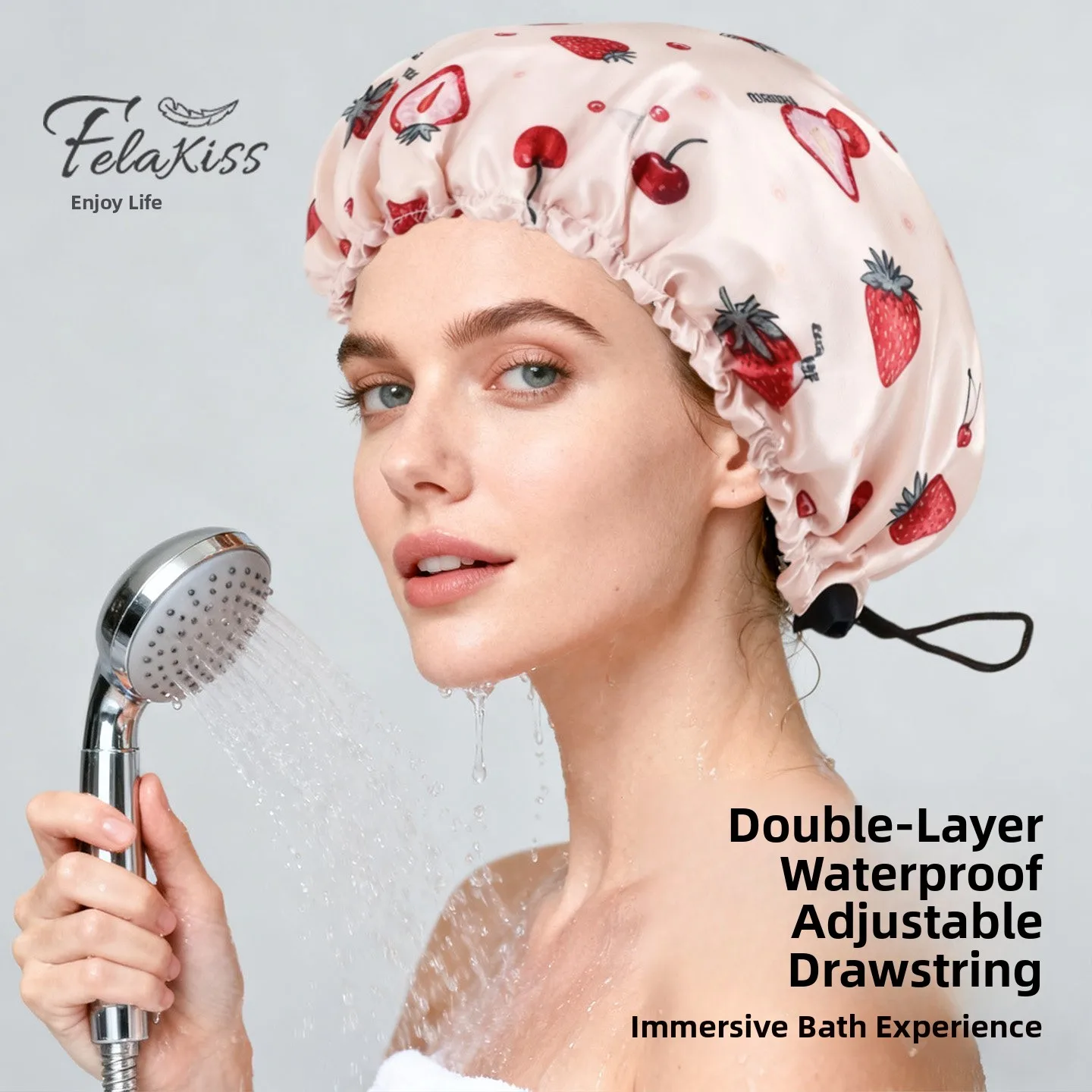 Women's Bath Cap Waterproof Adjustable Drawstring Double Layer Thickened New 2026 Special for Hair Mask Bath Hat
Women's Bath Cap Waterproof Adjustable Drawstring Double Layer Thickened New 2026 Special for Hair Mask Bath Hat