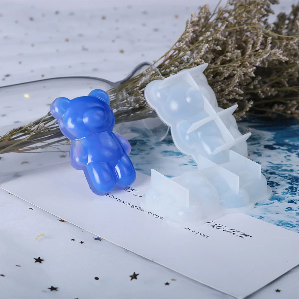 Silicone Mold for DIY Crystal Epoxy Resin Bear Decorations Sculpture Making Cartoon Animal naments H made Gifts Reusable Safe
Silicone Mold for DIY Crystal Epoxy Resin Bear Decorations Sculpture Making Cartoon Animal naments H made Gifts Reusable Safe