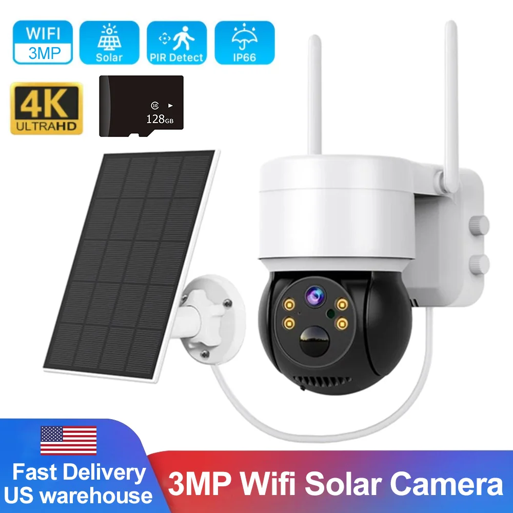 3MP Outdoor 5W Solar Panel Camera WIFI Wireless PIR Human Motion Detection Security Protection CCTV Camera Surveillance Camera
3MP Outdoor 5W Solar Panel Camera WIFI Wireless PIR Human Motion Detection Security Protection CCTV Camera Surveillance Camera