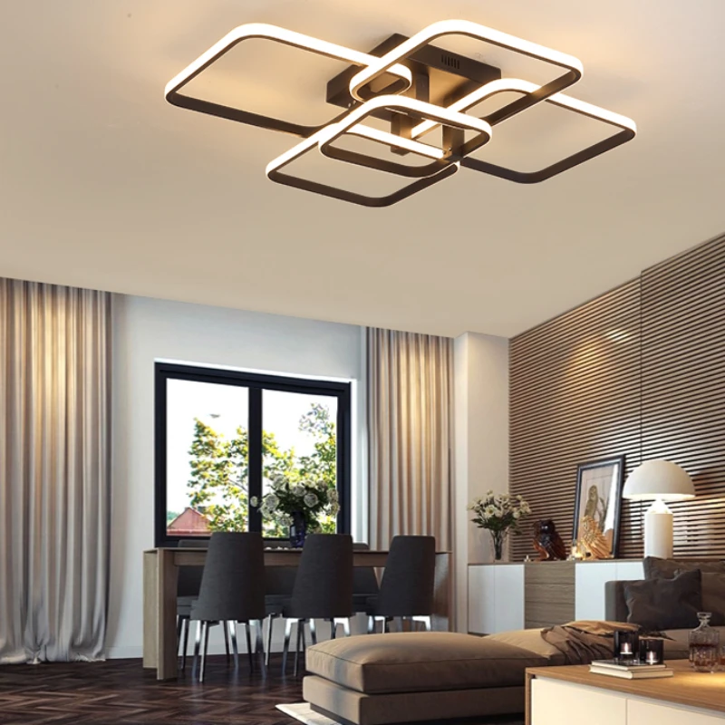 Modern Square Design Led Ceiling Chandeliers Dimmable for Living Dining Desks Room Bedroom Pendant Lamp Home Decor Luminaires
Modern Square Design Led Ceiling Chandeliers Dimmable for Living Dining Desks Room Bedroom Pendant Lamp Home Decor Luminaires