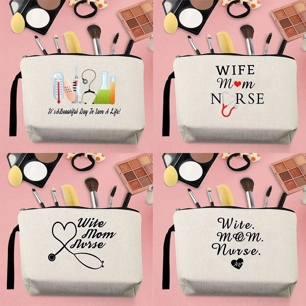 Fashion Single Product Woman Makeup Storage Bag Canvas Cartoon Nurse Pattern Printed Belt Zipper Beige Coin Purse Pencil Case
Fashion Single Product Woman Makeup Storage Bag Canvas Cartoon Nurse Pattern Printed Belt Zipper Beige Coin Purse Pencil Case