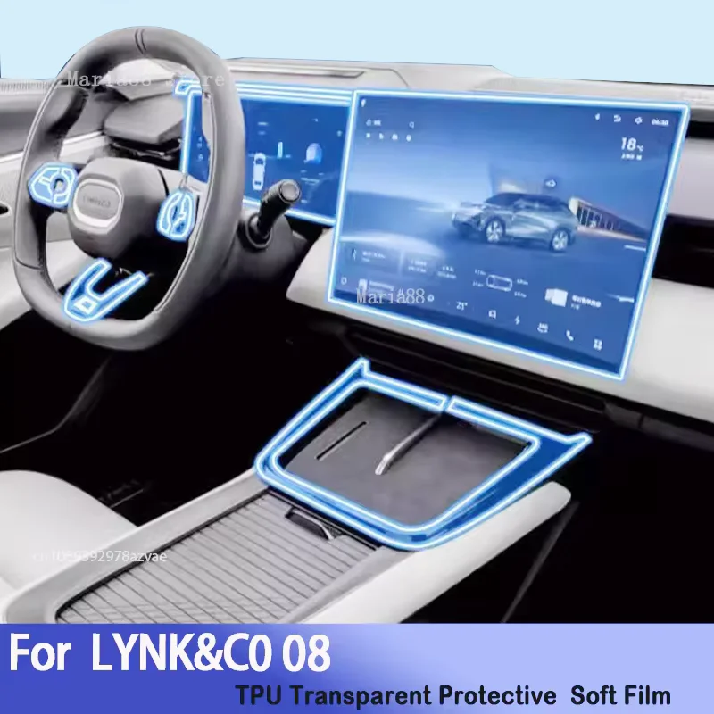 Auto Repair Sticker For LYNK&CO 08 2024 LYNK CO Car Interior Center console Transparent TPU Protective film Accessories
Auto Repair Sticker For LYNK&CO 08 2024 LYNK CO Car Interior Center console Transparent TPU Protective film Accessories