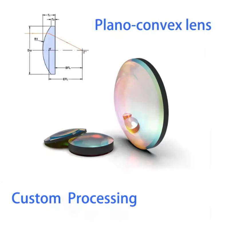 Optical Glass K9 Plano-Convex Lens Collimating Lens Focusing Imaging Spherical Convex Lens 95% Transmission
Optical Glass K9 Plano-Convex Lens Collimating Lens Focusing Imaging Spherical Convex Lens 95% Transmission