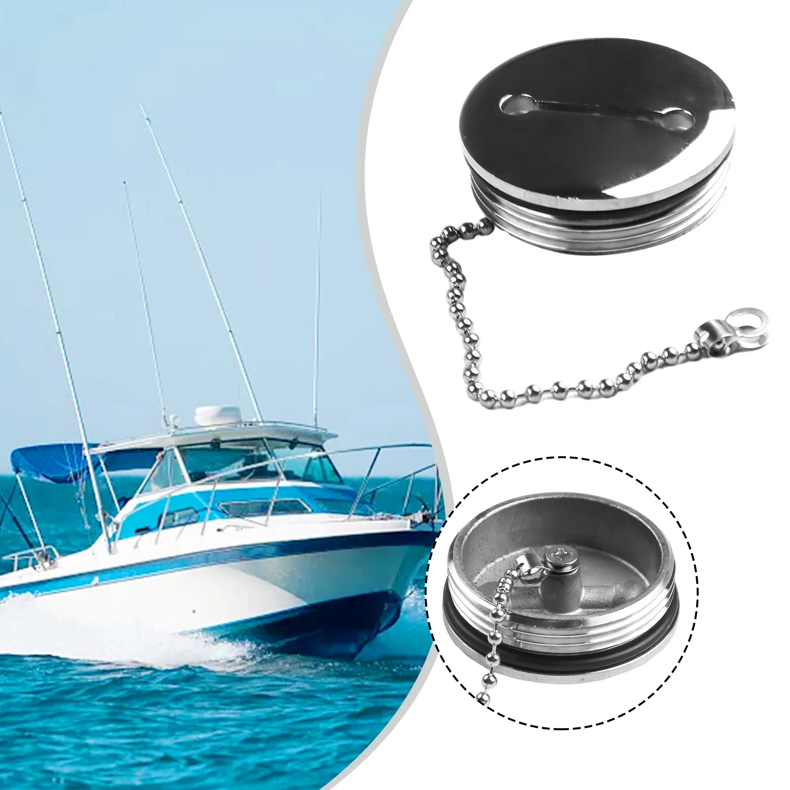 Cabin Hardware Deck Fill Cap Boat Silver 2 Inch 316 Stainless Steel Accessories Deck Fill Replacement Cap None
Cabin Hardware Deck Fill Cap Boat Silver 2 Inch 316 Stainless Steel Accessories Deck Fill Replacement Cap None