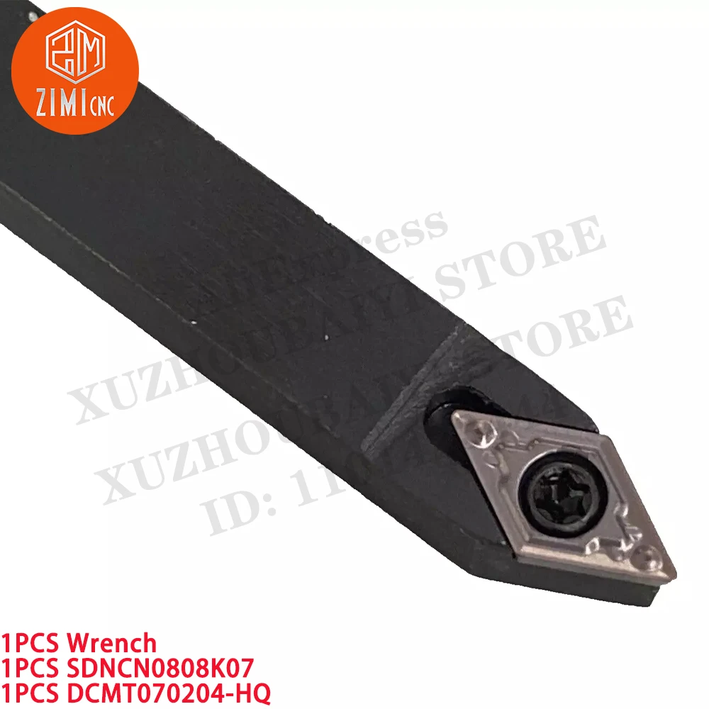 1PCS SDNCN0808H07 External Turning Tool Holder + 1PCS DCMT070204-HQ Stainless Steel Carbide Inserts CNC metal lathe cutting tool
1PCS SDNCN0808H07 External Turning Tool Holder + 1PCS DCMT070204-HQ Stainless Steel Carbide Inserts CNC metal lathe cutting tool