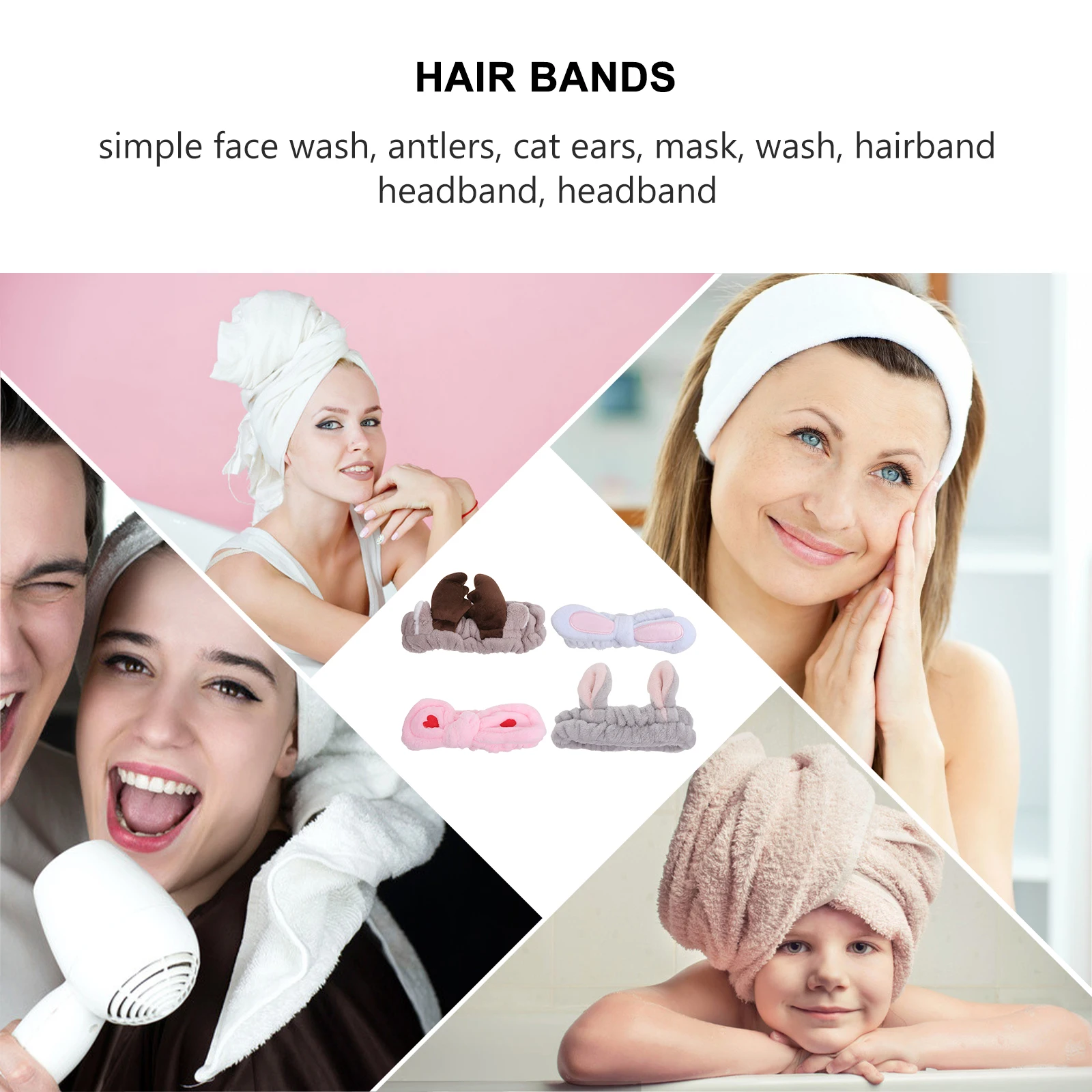 4pcs Rabbit Ear Headb s for Makeup Washing Shower Spa Elastic Hair Gray Coffee Blue Red Adjustable Comfortable Stretchy 
4pcs Rabbit Ear Headb s for Makeup Washing Shower Spa Elastic Hair Gray Coffee Blue Red Adjustable Comfortable Stretchy