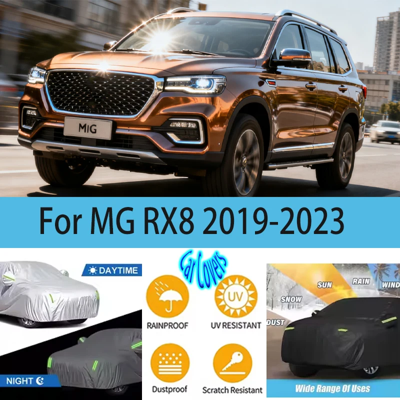 For MG RX8 2019 2020 2021 2022 2023 Full Car Covers Outdoor Sun Anti UV Rain Snow Dust Protection Oxford Cloth Accessories
For MG RX8 2019 2020 2021 2022 2023 Full Car Covers Outdoor Sun Anti UV Rain Snow Dust Protection Oxford Cloth Accessories