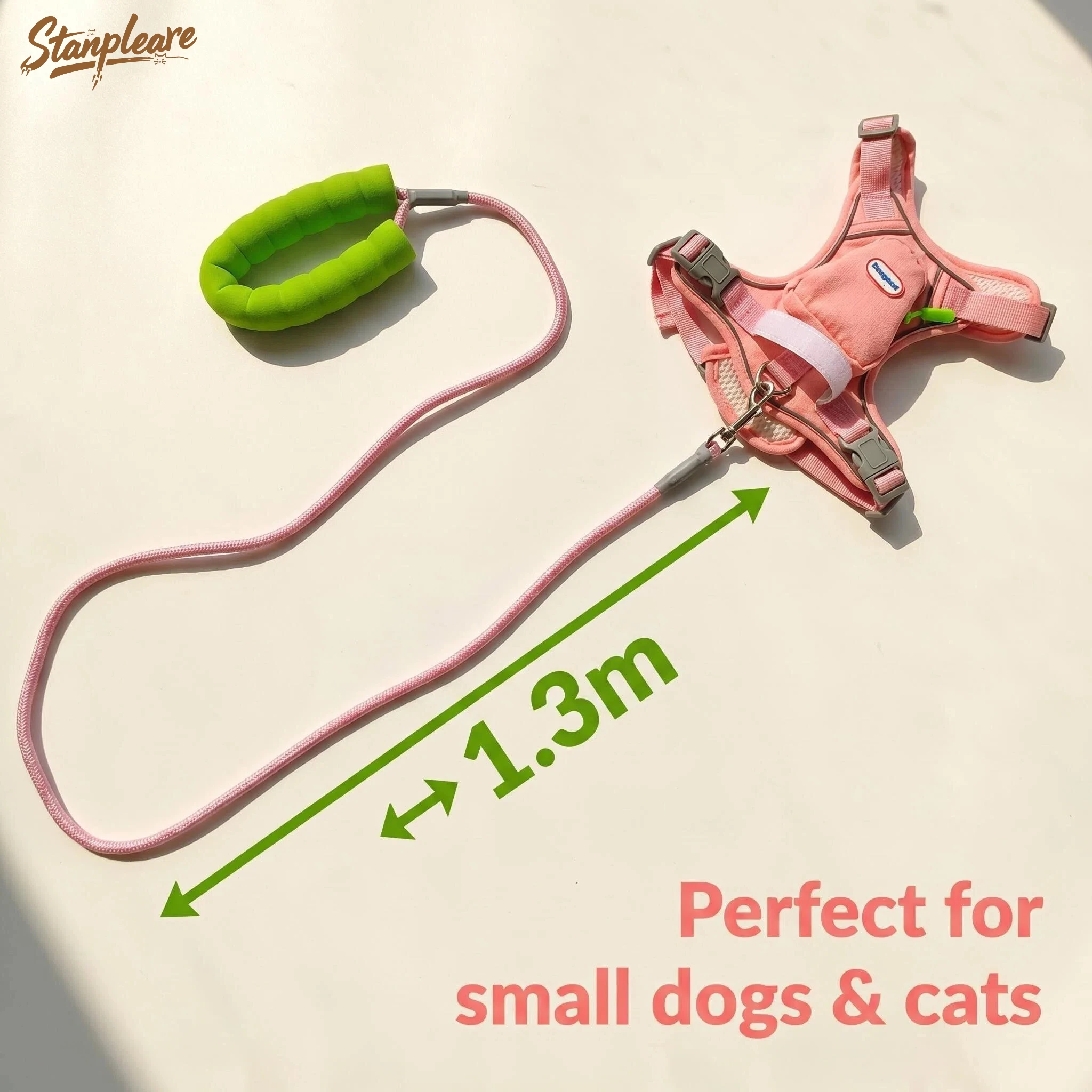 Adjustable Cat Dog Harness Leash with Snack Pocket Breathable Mesh Anti-tangle 1.3m Rope for Small Pets Walking Hiking
Adjustable Cat Dog Harness Leash with Snack Pocket Breathable Mesh Anti-tangle 1.3m Rope for Small Pets Walking Hiking