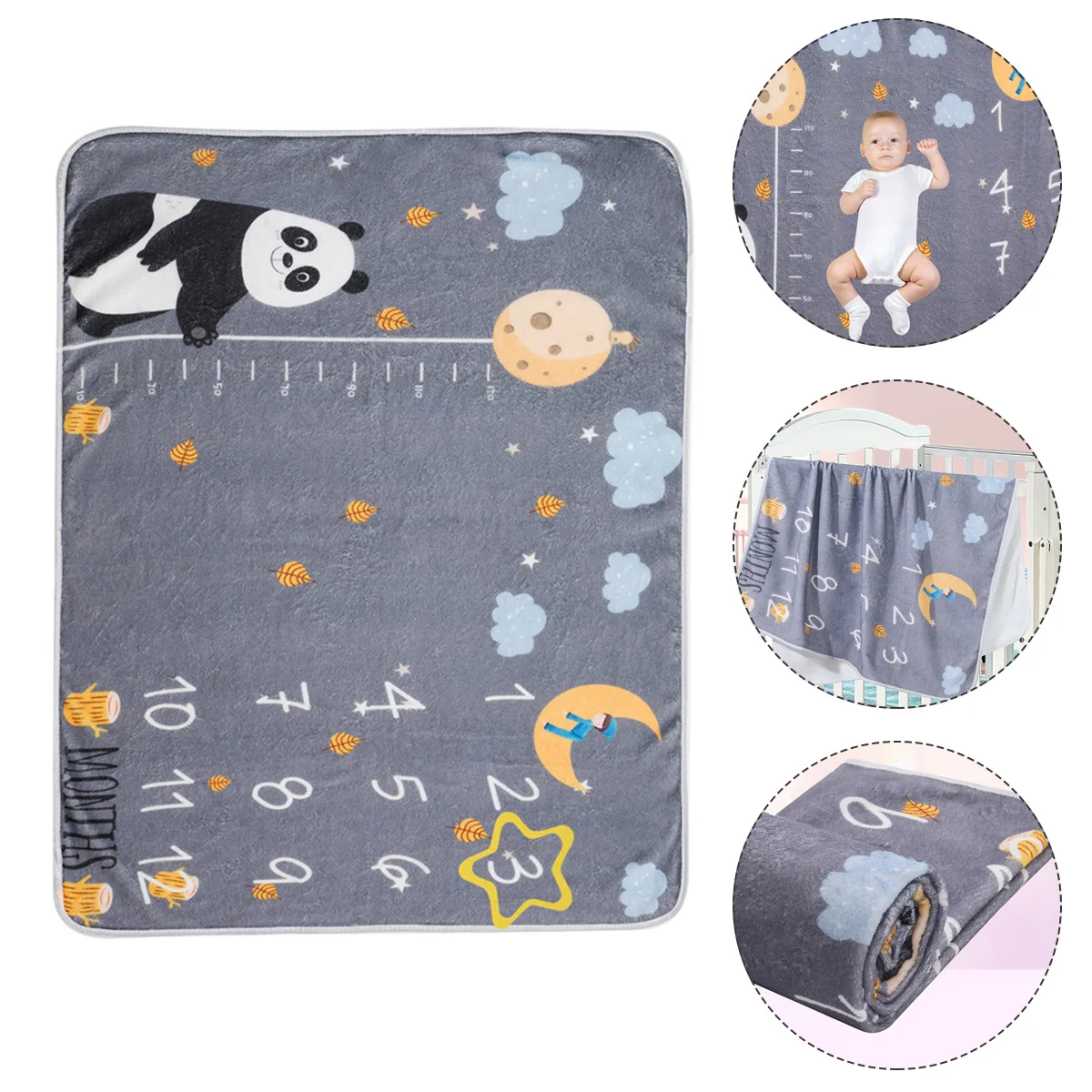 Milestone Blanket Photography Flannel Memory Blanket For Monthly Picture Decoration Soft Touch Gentle
Milestone Blanket Photography Flannel Memory Blanket For Monthly Picture Decoration Soft Touch Gentle