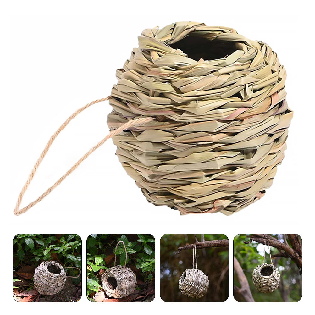 3 Pcs Hummingbird Nest House Natural Grass Hut Spherical Parrot Straw Wild Cockatiel
3 Pcs Hummingbird Nest House Natural Grass Hut Spherical Parrot Straw Wild Cockatiel