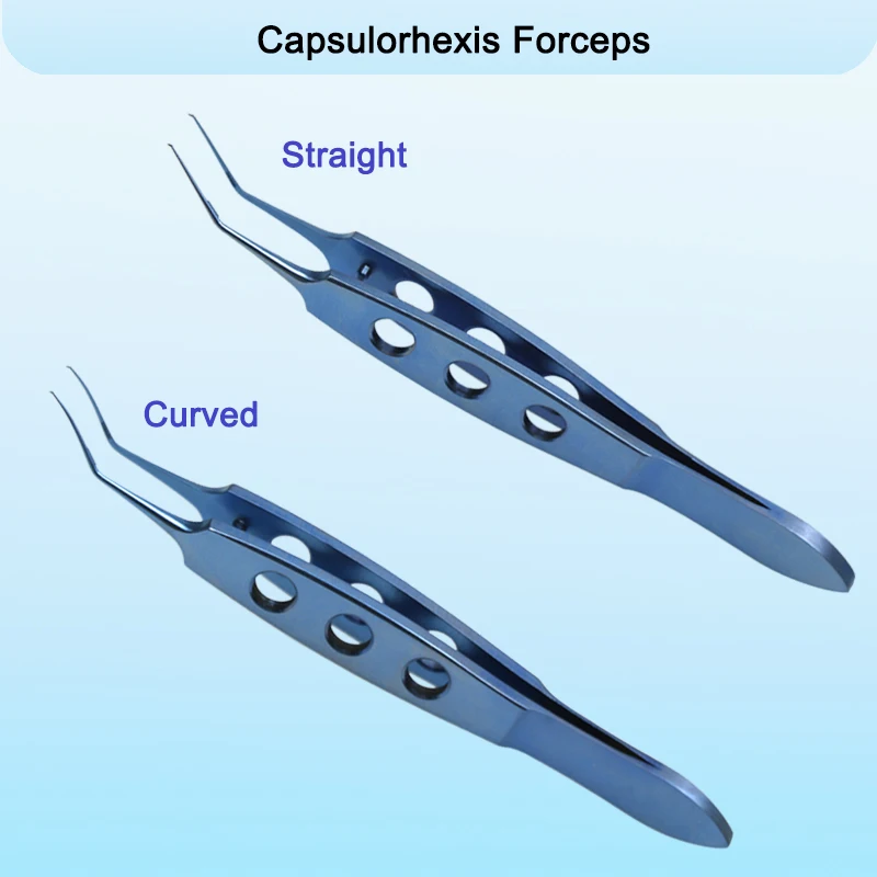 92mm Length Capsulorhexis Forceps Ophthalmic Forceps Utrata Style High Quality Titanium Alloy Ophthalmic Eye Instruments
92mm Length Capsulorhexis Forceps Ophthalmic Forceps Utrata Style High Quality Titanium Alloy Ophthalmic Eye Instruments