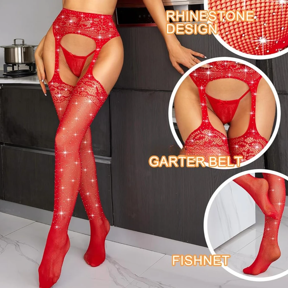 Wedding Sparkly Stockings for Women Rhinestones High Waist Tights Sexy Legging Fishnet Garter Belt Pantyhose Hot Suspender Socks
Wedding Sparkly Stockings for Women Rhinestones High Waist Tights Sexy Legging Fishnet Garter Belt Pantyhose Hot Suspender Socks