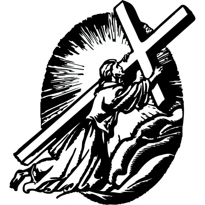 Car Stickers Christian Jesus Christ Cross PVC Car Decoration Accessories Stickers Waterproof Sunscreen Black/white,18cm*16cm
Car Stickers Christian Jesus Christ Cross PVC Car Decoration Accessories Stickers Waterproof Sunscreen Black/white,18cm*16cm