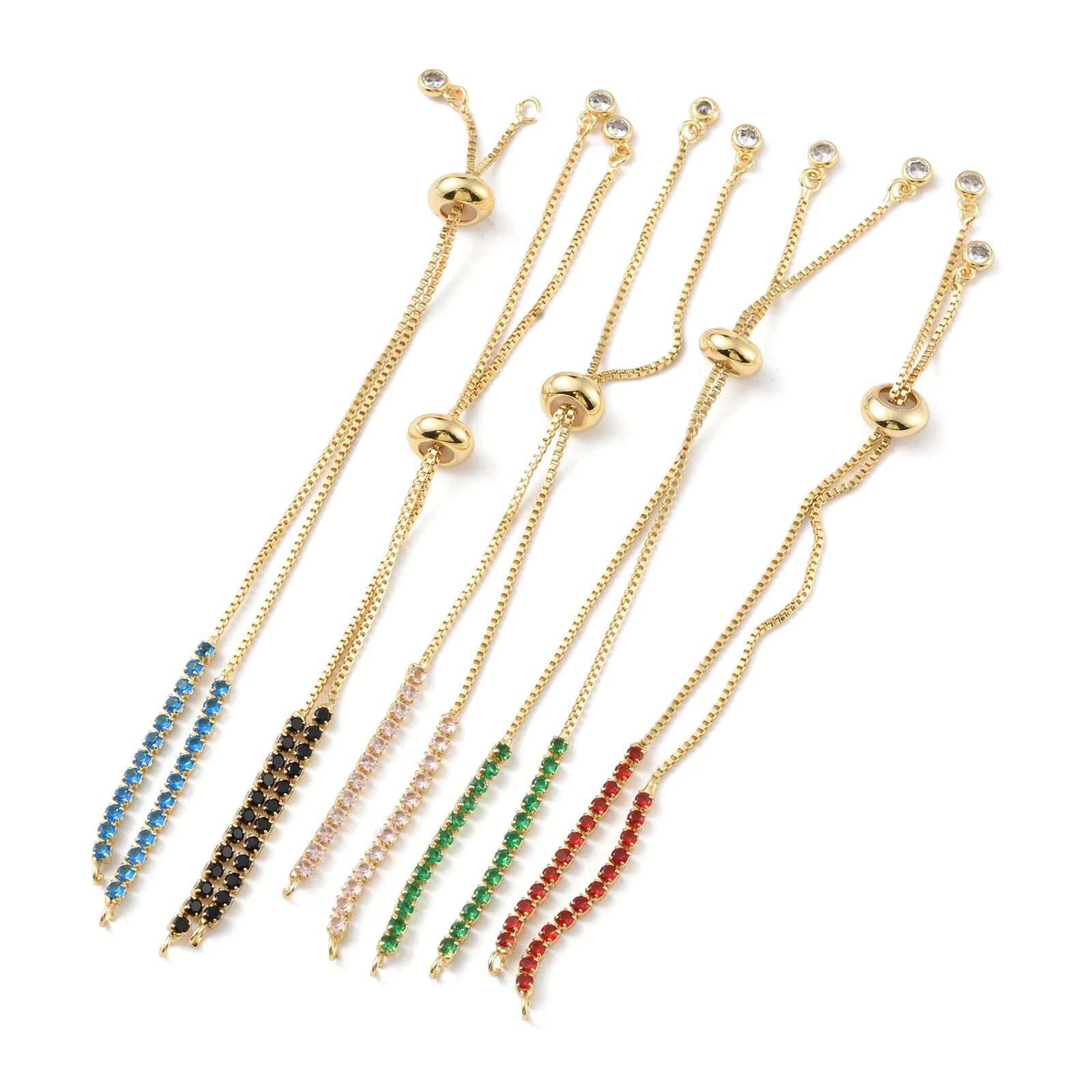 10pcs Metal Zirconia Box Chain Slider Bracelet Making Adjustable Handmade Bracelet Connector DIY Jewelry Making Accessories
10pcs Metal Zirconia Box Chain Slider Bracelet Making Adjustable Handmade Bracelet Connector DIY Jewelry Making Accessories