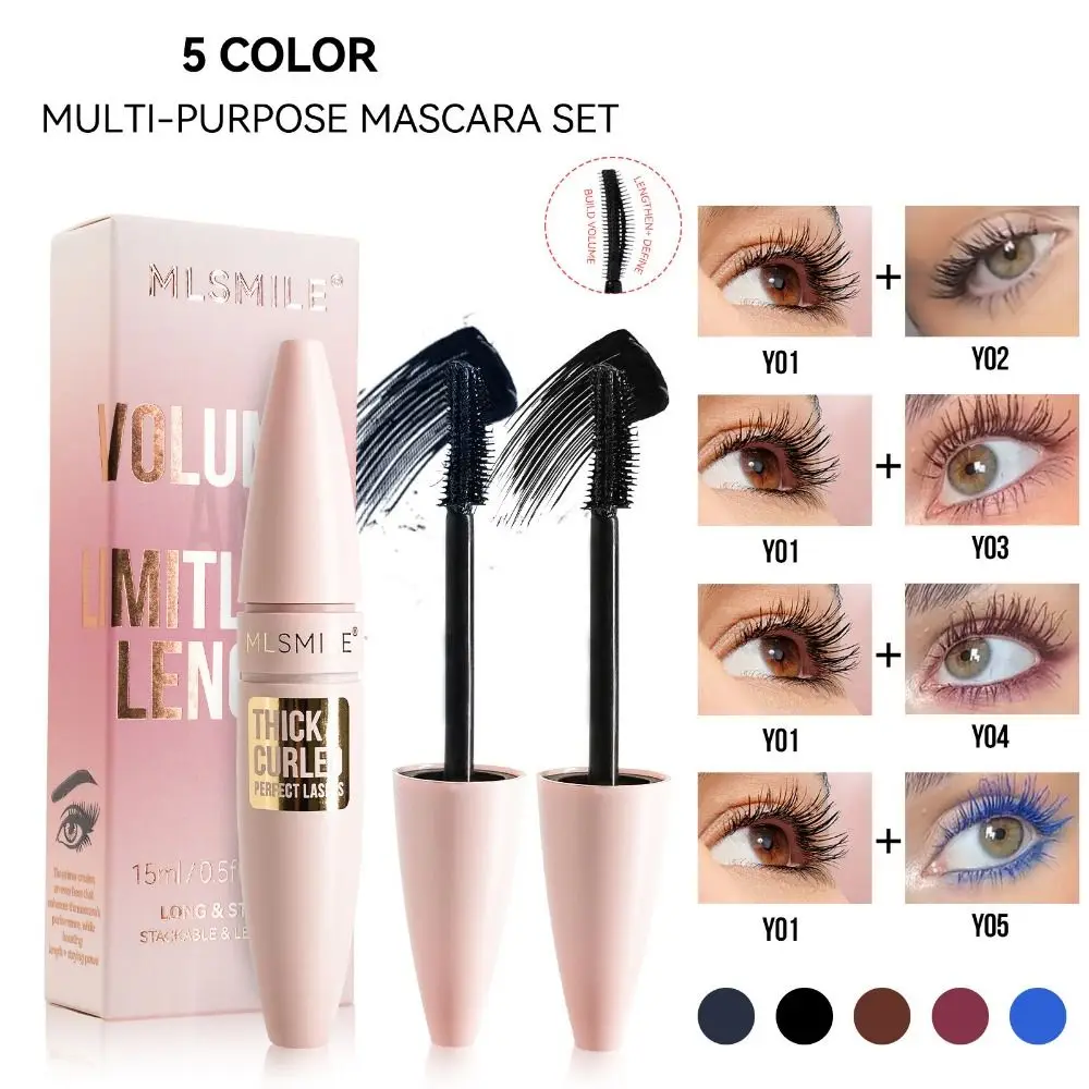2Pcs/Set Eyelash Extension Colorful Mascara Set Lengthening Curling 4D Eyelash Mascara Long-lasting Thickening
2Pcs/Set Eyelash Extension Colorful Mascara Set Lengthening Curling 4D Eyelash Mascara Long-lasting Thickening