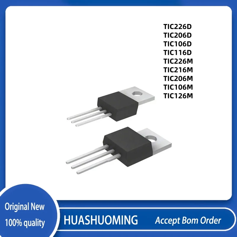 50Pcs/Lot TIC226D TIC206D TIC106D TIC116D TIC226M TIC216M TIC206M TIC106M TIC126M TO-220
50Pcs/Lot TIC226D TIC206D TIC106D TIC116D TIC226M TIC216M TIC206M TIC106M TIC126M TO-220