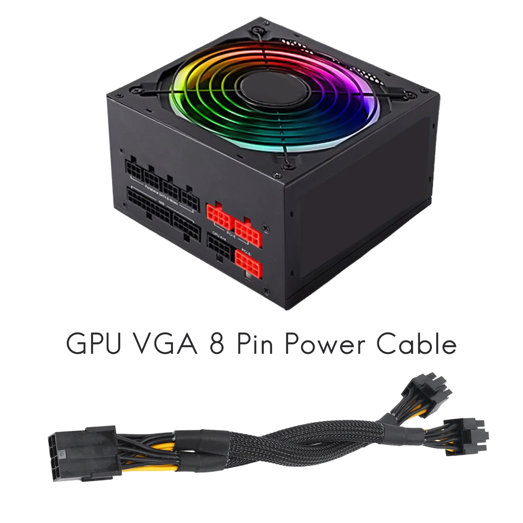 ГОРЯЧИЙ 1 шт. GPU PCIe 8-контактный разъем «мама» на двойной 2X 8-контактный (6 + 2) «папа» адаптер питания PCI Express Плетеный удлинительный кабель Y-образного разветвителя, 20 см
ГОРЯЧИЙ 1 шт. GPU PCIe 8-контактный разъем «мама» на двойной 2X 8-контактный (6 + 2) «папа» адаптер питания PCI Express Плетеный удлинительный кабель Y-образного разветвителя, 20 см