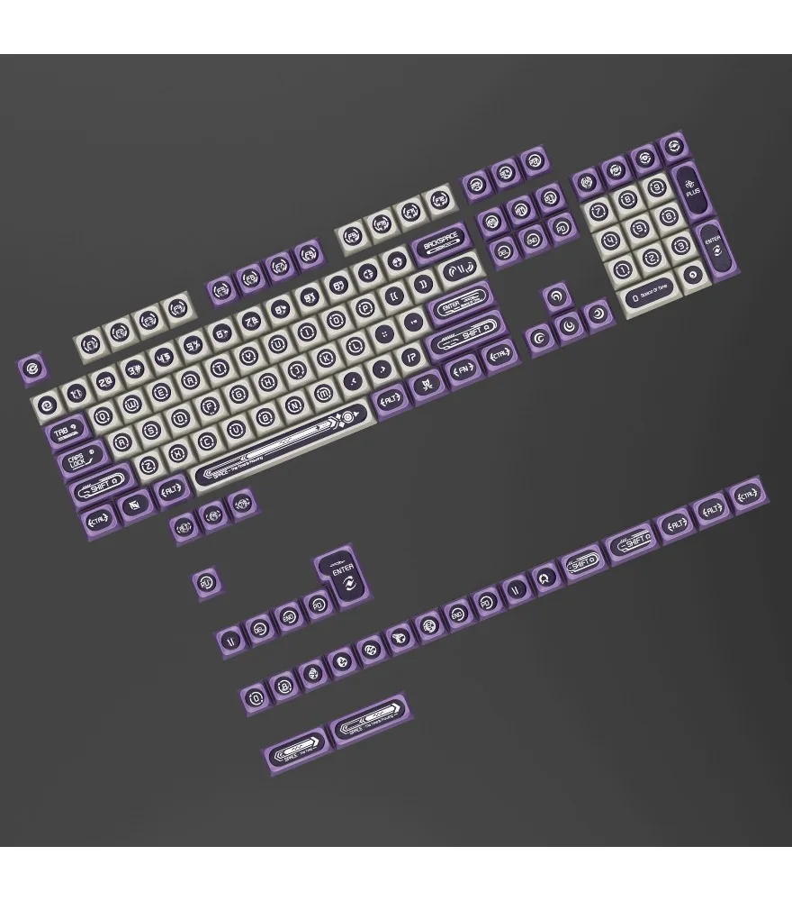 Sublimation process PBT material Purple opal personalized keycaps 138 keys Full set of keyboard keycaps
Sublimation process PBT material Purple opal personalized keycaps 138 keys Full set of keyboard keycaps