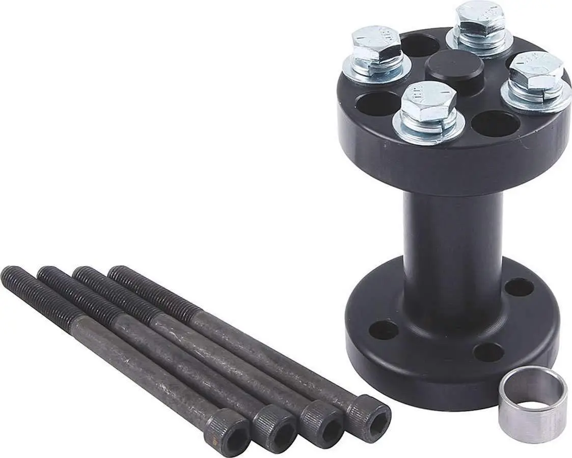 Fan Spacer, 3.5 in Thick, Bushing/Hardware Included, Aluminum, Black Anodized, Chevy V8 / Ford V8, Each
Fan Spacer, 3.5 in Thick, Bushing/Hardware Included, Aluminum, Black Anodized, Chevy V8 / Ford V8, Each