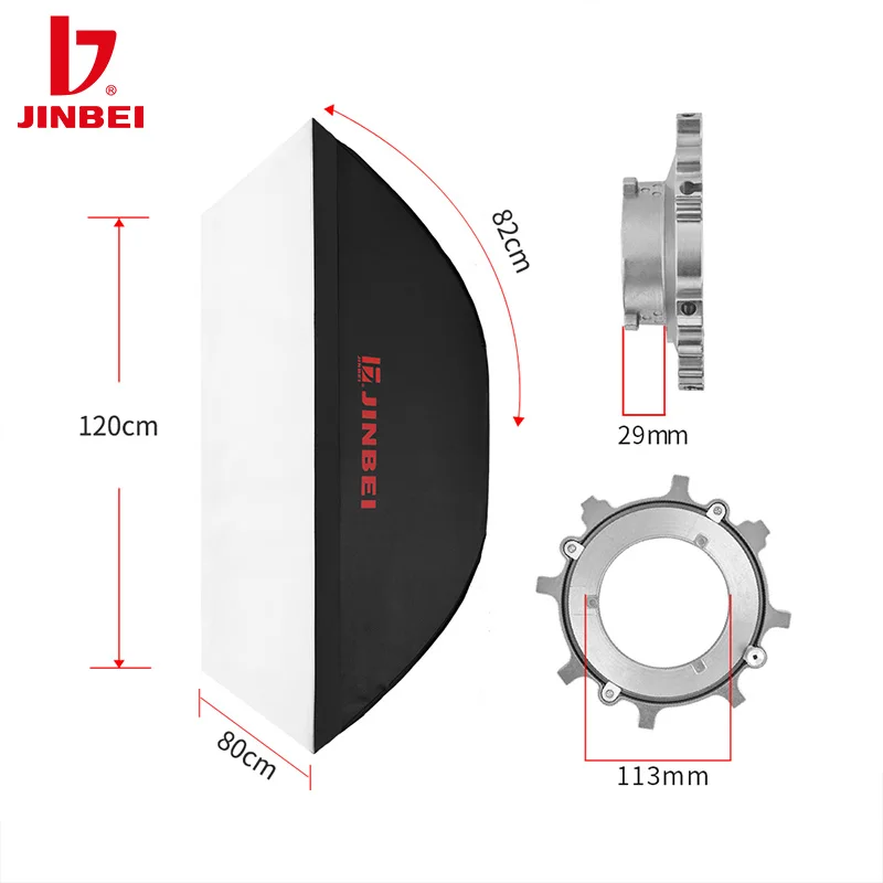 JINBEI M-80x120CM Strobe Soft Set Soft Box Photography Bowens Mount for Photography Studio and Led Light
JINBEI M-80x120CM Strobe Soft Set Soft Box Photography Bowens Mount for Photography Studio and Led Light