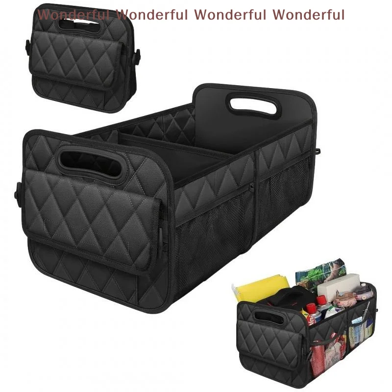 SUV Trunk Organizer for Car with 6 Pockets Large Foldable Storage Box for Travel and Everyday Organization
SUV Trunk Organizer for Car with 6 Pockets Large Foldable Storage Box for Travel and Everyday Organization