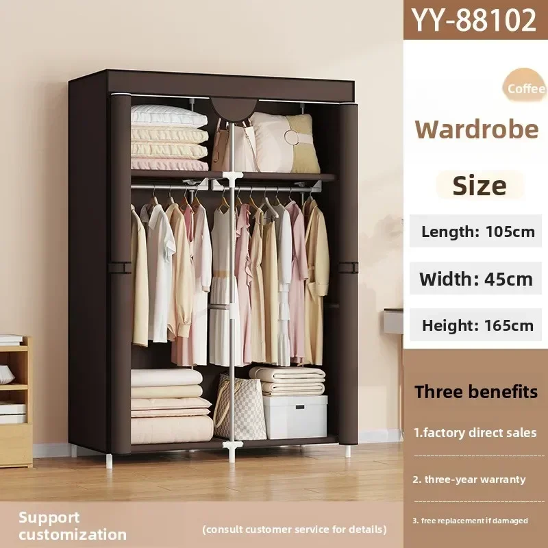 Household GoodsDust-proof Storage Household Bedroom Simple Wardrobe Fully Enclosed Cloth Wardrobe Rental House Wardrobe Premium
Household GoodsDust-proof Storage Household Bedroom Simple Wardrobe Fully Enclosed Cloth Wardrobe Rental House Wardrobe Premium