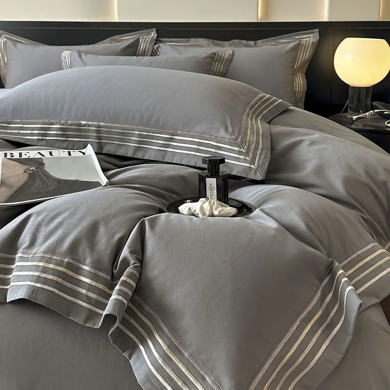 Premium 100% Cotton Brushed Luxury Embroidery Solid Color Hotel Style Bedding Set Duvet Cover Bed Sheet/Fitted Sheet Pillowcases
Premium 100% Cotton Brushed Luxury Embroidery Solid Color Hotel Style Bedding Set Duvet Cover Bed Sheet/Fitted Sheet Pillowcases