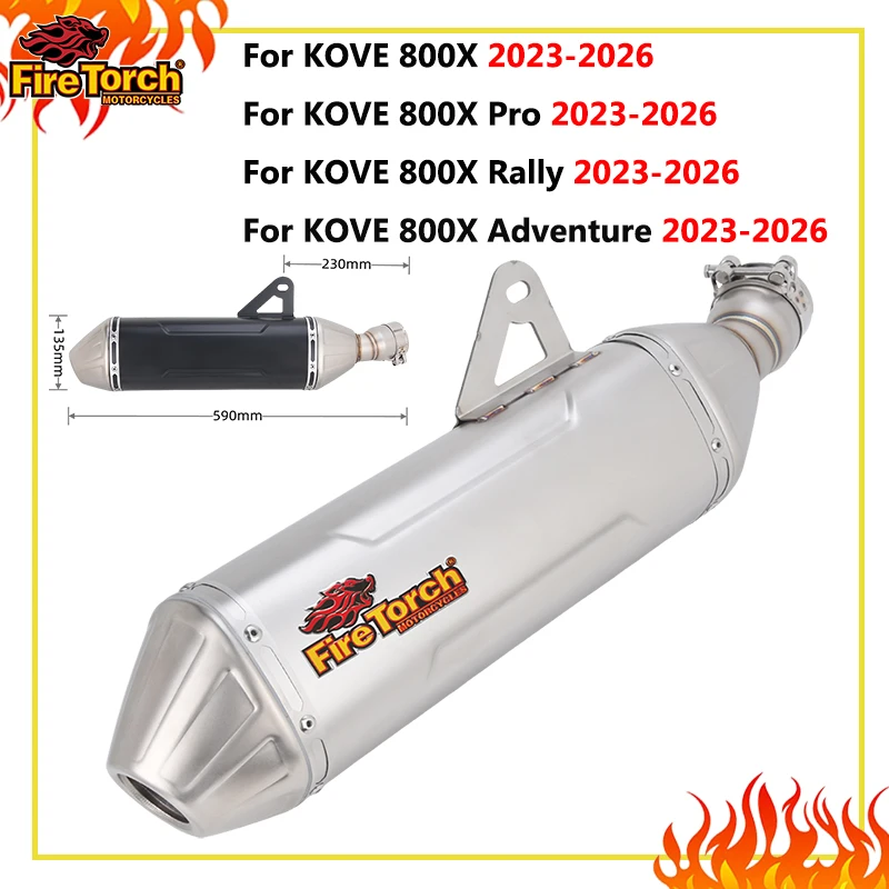 Slip On For Kove 800X 800 X Adventure Rally Pro 2023 - 2026 Motorcycle Exhaust Escape Moto DB Killer Muffler Middle Link Pipe
Slip On For Kove 800X 800 X Adventure Rally Pro 2023 - 2026 Motorcycle Exhaust Escape Moto DB Killer Muffler Middle Link Pipe