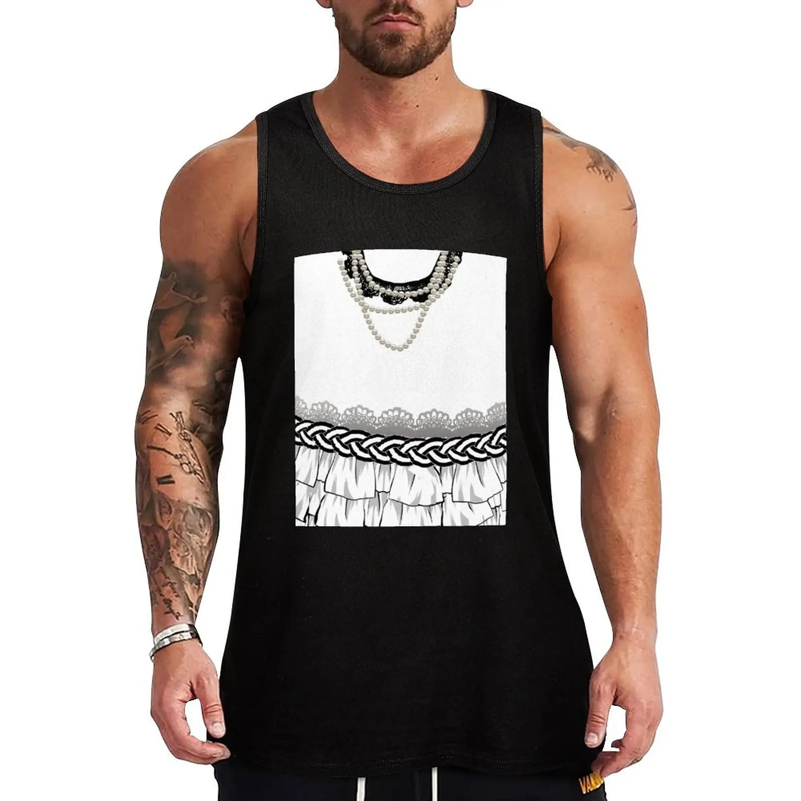 Black&White Drawn Dress Tank Top Relaxed Casual Tank Top Summer Loose Sleeveless Tee
Black&White Drawn Dress Tank Top Relaxed Casual Tank Top Summer Loose Sleeveless Tee