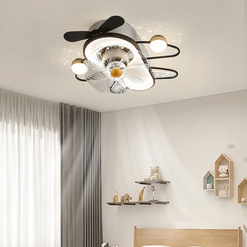 Children's Room Bedroom Moving Head Ceiling Fan Light 2024 New Simple Modern Boy Girl Creative Aircraft Light
Children's Room Bedroom Moving Head Ceiling Fan Light 2024 New Simple Modern Boy Girl Creative Aircraft Light