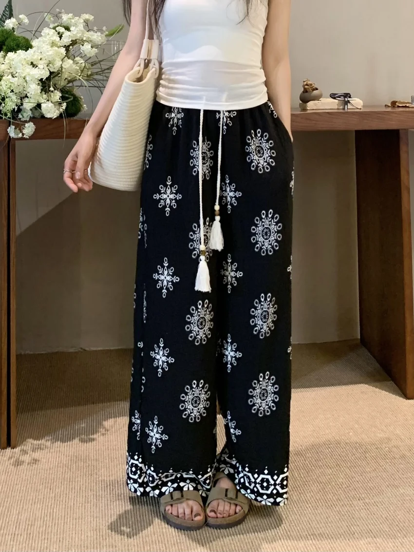 Alien Kitty M-L Summer Vintage Straight Pants Chic Women Florals 2025 Streetwear Wide Leg Loose Printed Daily All Match Casual
Alien Kitty M-L Summer Vintage Straight Pants Chic Women Florals 2025 Streetwear Wide Leg Loose Printed Daily All Match Casual