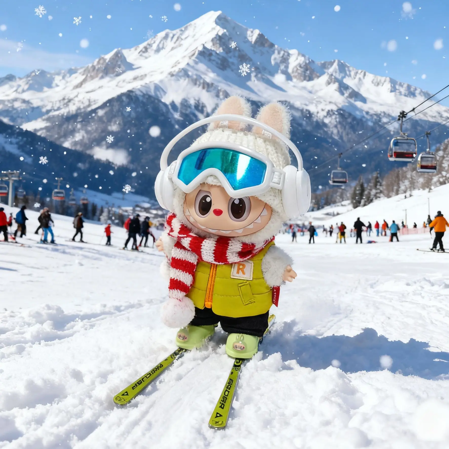 Кукольная одежда для лыжных очков Labubu, костюм для сноуборда, шарф, шапка, наушники, очки, костюм для скейтбординга и катания на лыжах
Кукольная одежда для лыжных очков Labubu, костюм для сноуборда, шарф, шапка, наушники, очки, костюм для скейтбординга и катания на лыжах