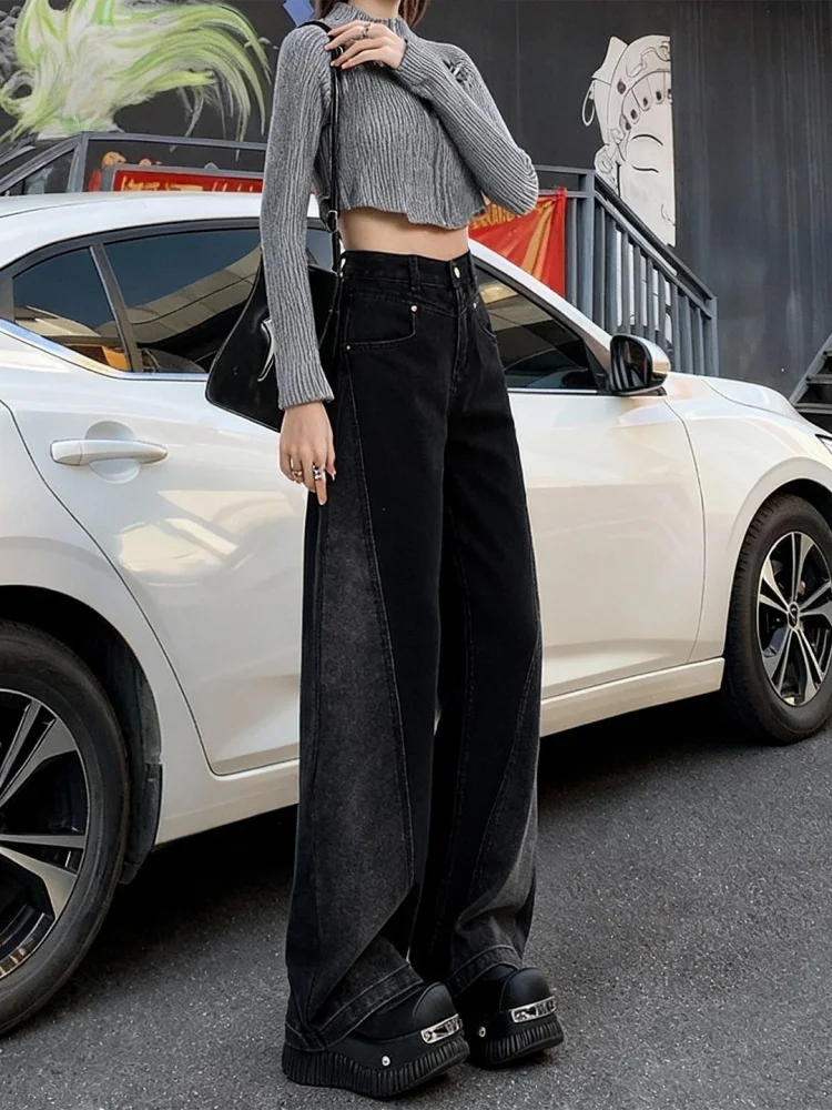 High Waist Wide Leg Denim Jeans Women's plus Size Pear ape Body Bla ey Loose Straight Leg Pants Casual Wear
High Waist Wide Leg Denim Jeans Women's plus Size Pear ape Body Bla ey Loose Straight Leg Pants Casual Wear