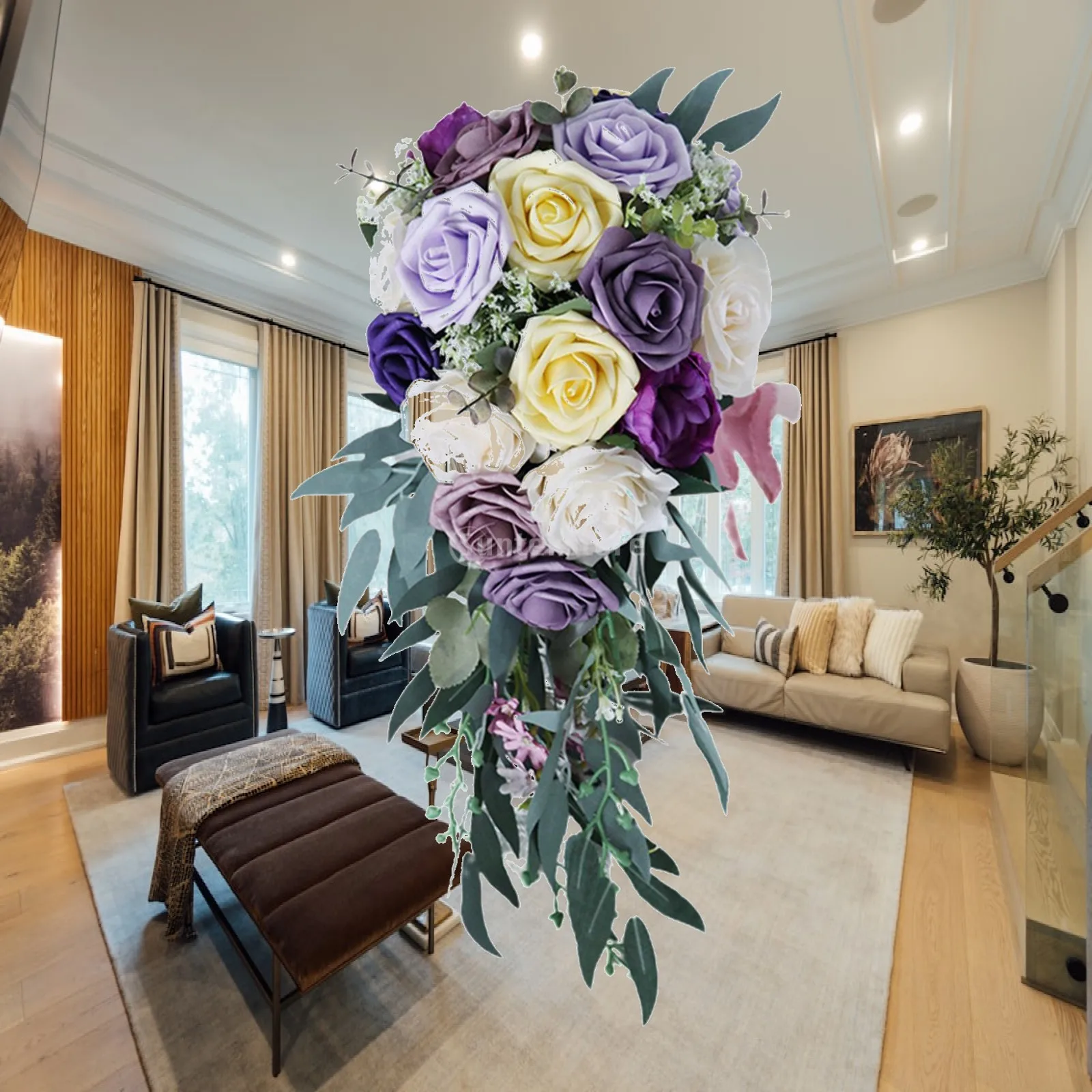 Romantic Wedding Bouquets for Bride Waterfall Artificial Roses Bunch Holding Bouquet for Anniversary Wedding Party Home Decor
Romantic Wedding Bouquets for Bride Waterfall Artificial Roses Bunch Holding Bouquet for Anniversary Wedding Party Home Decor