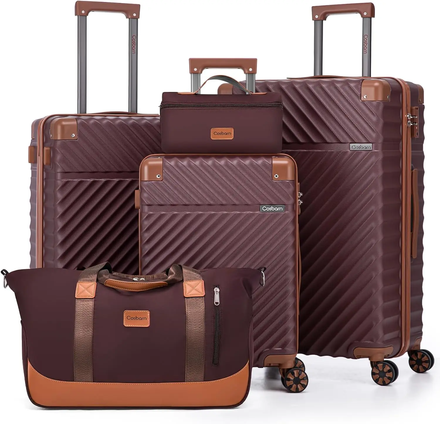 5-Piece ABS Hardshell Luggage Set with TSA Lock, Spinner Wheels, Lightweight Waterproof Suitcases for Travel
5-Piece ABS Hardshell Luggage Set with TSA Lock, Spinner Wheels, Lightweight Waterproof Suitcases for Travel