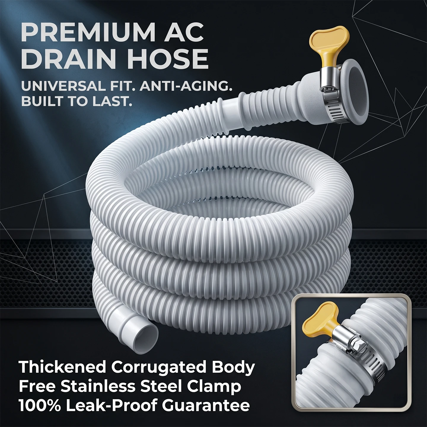 Anti Aging Air Conditioner Drain Hose Extension Tube Washing Machine Outlet Pipe Universal Outdoor Unit Joint Accessory
Anti Aging Air Conditioner Drain Hose Extension Tube Washing Machine Outlet Pipe Universal Outdoor Unit Joint Accessory