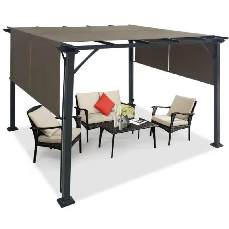 16' x 8' 2Pcs Universal Replacement Canopy for Pergola Structure Sun Awning-Brown
16' x 8' 2Pcs Universal Replacement Canopy for Pergola Structure Sun Awning-Brown
