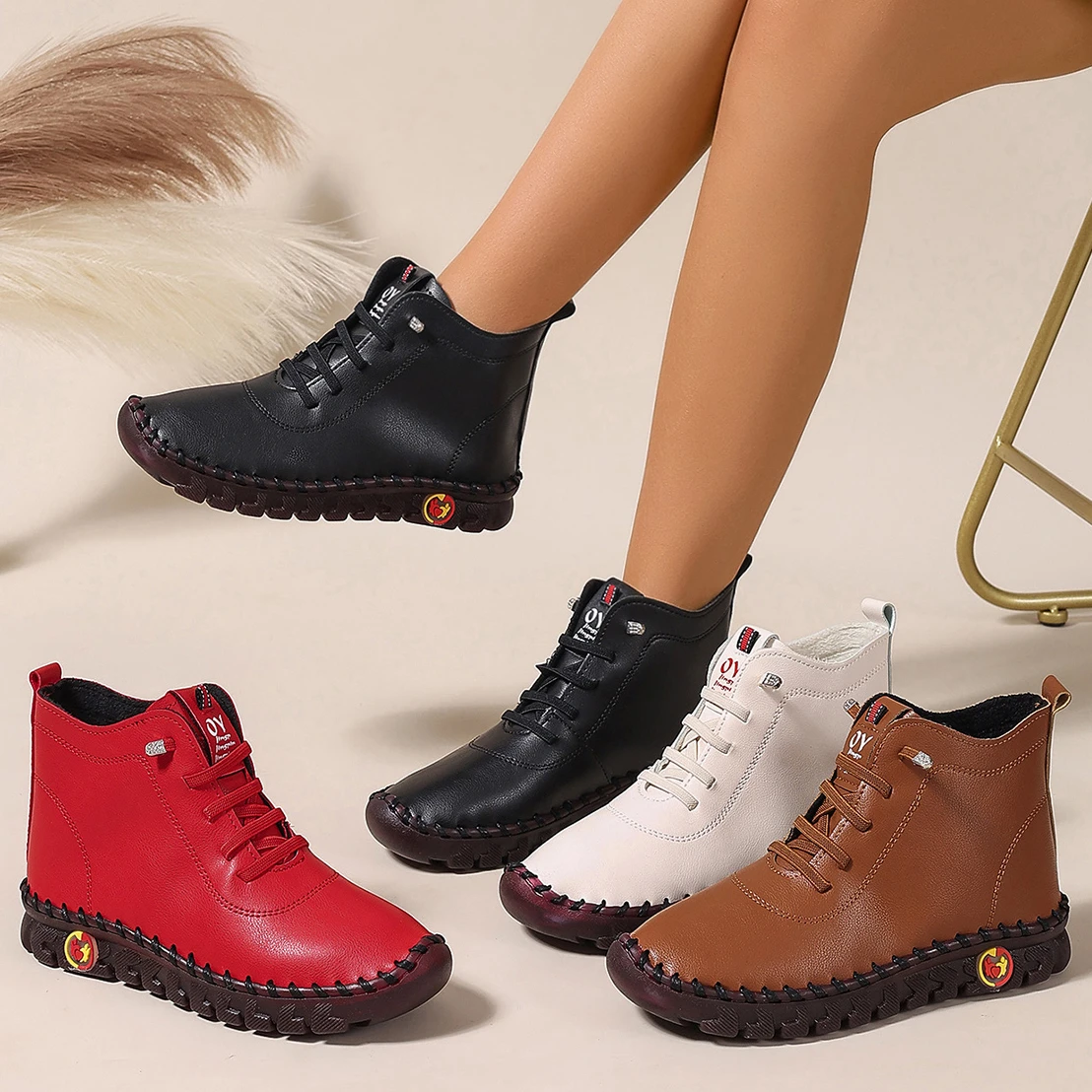 Women Flats Boots 2024 New Autumn Winter Casual Fashion Platform Slip-On Ankle Boots Women Soft Comfortable Mom Shoes for Women
Women Flats Boots 2024 New Autumn Winter Casual Fashion Platform Slip-On Ankle Boots Women Soft Comfortable Mom Shoes for Women