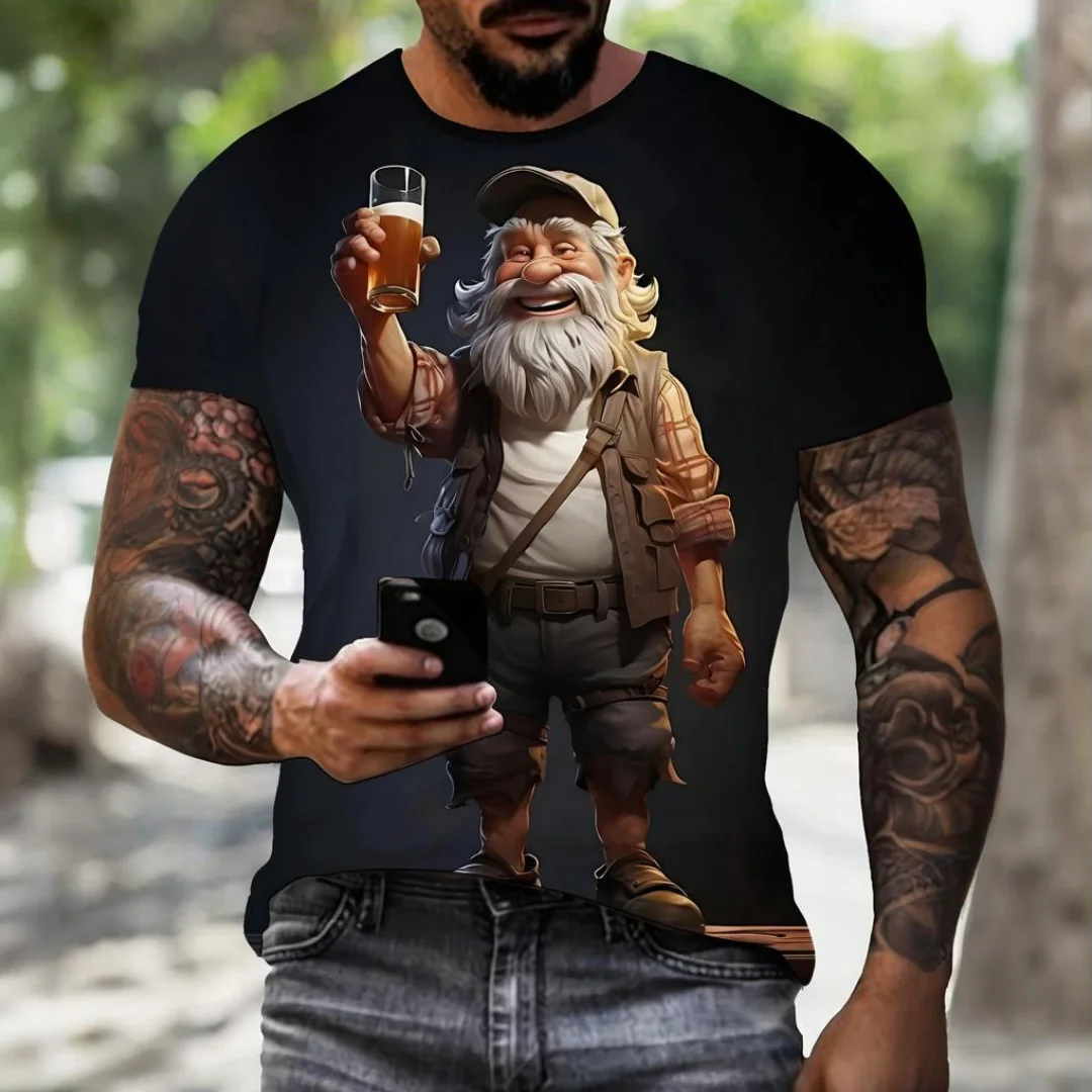 Cartoon Men's T-shirt Summer Outdoor Fashion Round Neck Pullover Short Sleeve 3D Printed Character Fashion OverSize Men Clothing
Cartoon Men's T-shirt Summer Outdoor Fashion Round Neck Pullover Short Sleeve 3D Printed Character Fashion OverSize Men Clothing
