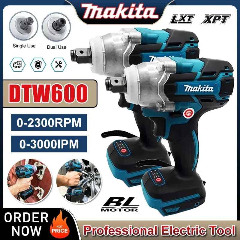 Makita DTW600 3100IPM 18 В Аккумуляторный ключ 1/2 дюйма Бесщеточная отвертка Перезаряжаемая электрическая отвертка Инструмент для обслуживания автомобиля
Makita DTW600 3100IPM 18 В Аккумуляторный ключ 1/2 дюйма Бесщеточная отвертка Перезаряжаемая электрическая отвертка Инструмент для обслуживания автомобиля