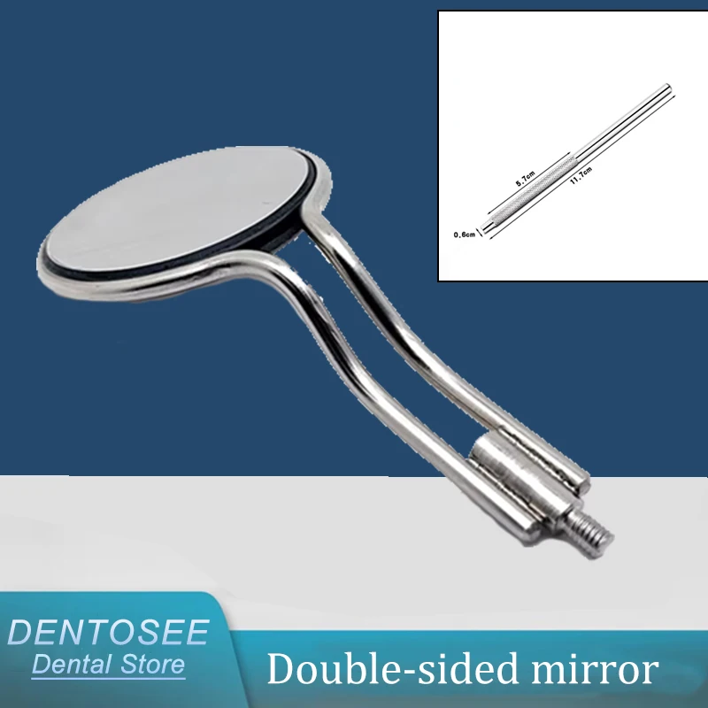 Dental Exam Mirror Double-sided Reflective Mouth Mirror Reusable Stainless Steel Oral Care Tool for Dentist Clinic & Teeth
Dental Exam Mirror Double-sided Reflective Mouth Mirror Reusable Stainless Steel Oral Care Tool for Dentist Clinic & Teeth
