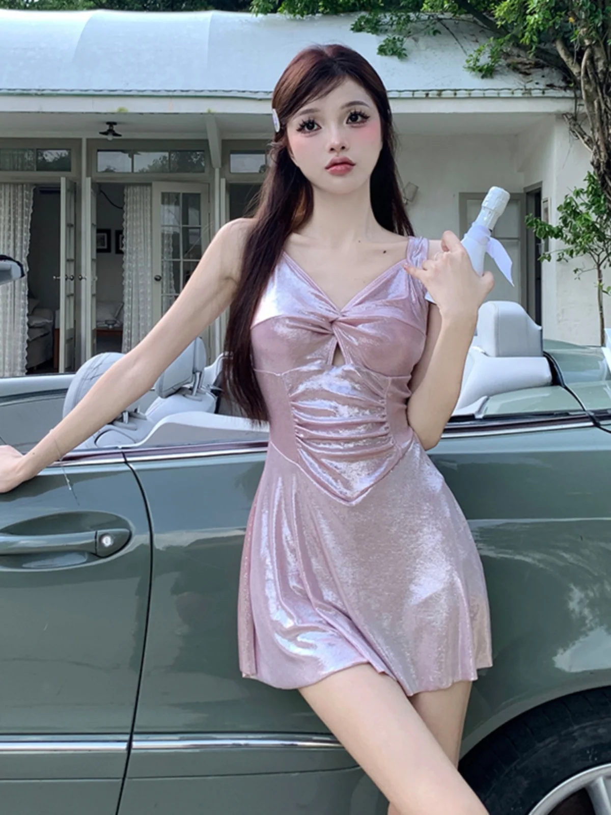 Sexy Style Women's One-Piece Swimsuit Bikini Ins Trend Small Chest Gathered Slimming Belly Cover Hot Spring Swimming Suit
Sexy Style Women's One-Piece Swimsuit Bikini Ins Trend Small Chest Gathered Slimming Belly Cover Hot Spring Swimming Suit