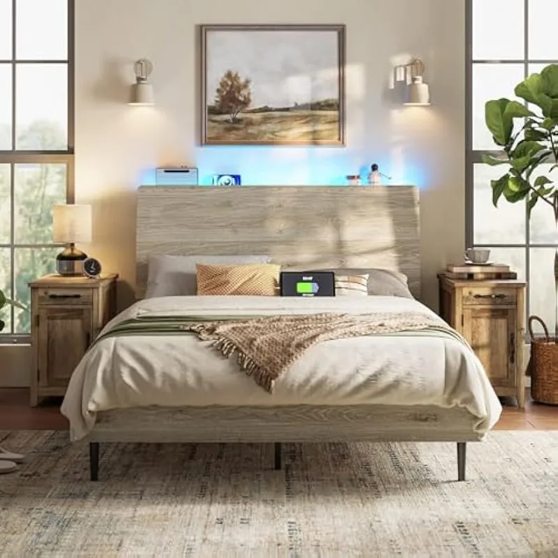 Полноразмерный каркас кровати из дерева с RGB-подсветкой, розетками, зарядным устройством, деревянный каркас кровати в фермерском доме с эргономичным изголовьем, хранилище
Полноразмерный каркас кровати из дерева с RGB-подсветкой, розетками, зарядным устройством, деревянный каркас кровати в фермерском доме с эргономичным изголовьем, хранилище