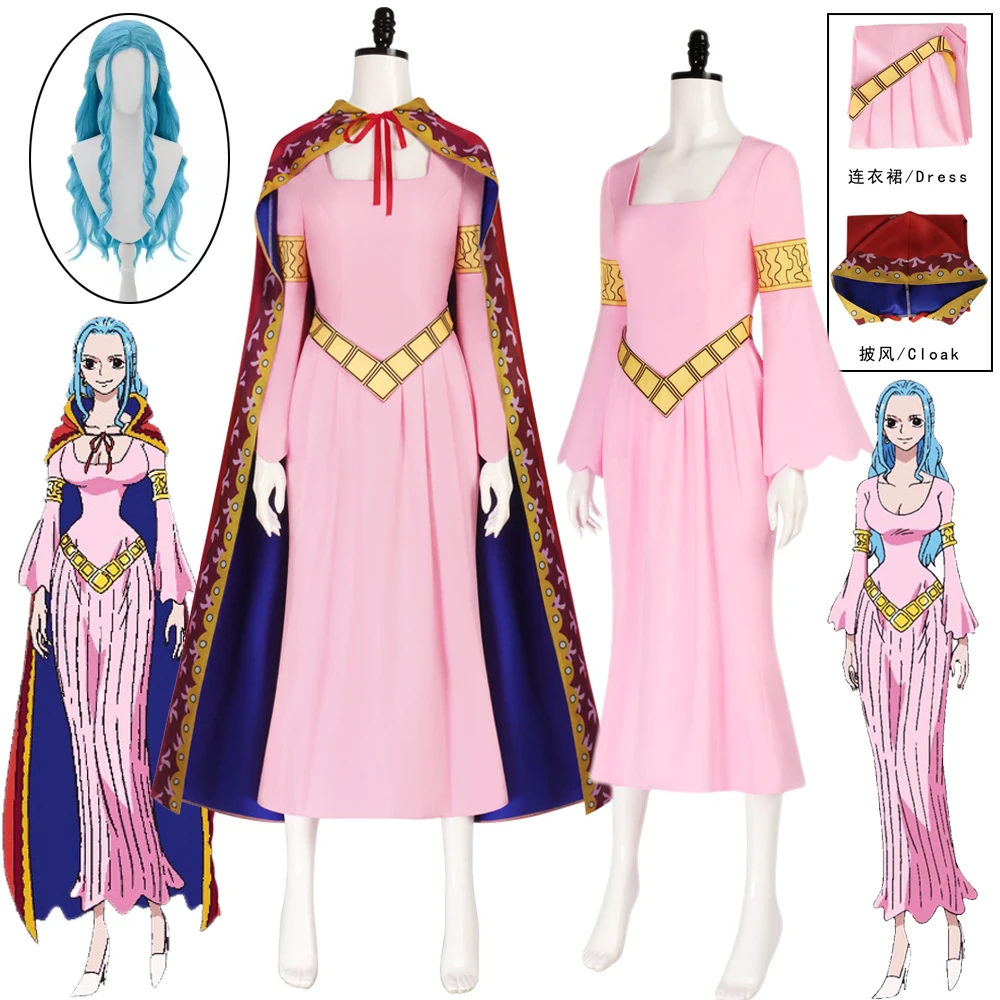 Anime Nefertari Vivi Cosplay Costume Princess VIVI Cosplay Pink Dress Cloak Wig for Women Girls Carnival Halloween Party Outfits
Anime Nefertari Vivi Cosplay Costume Princess VIVI Cosplay Pink Dress Cloak Wig for Women Girls Carnival Halloween Party Outfits