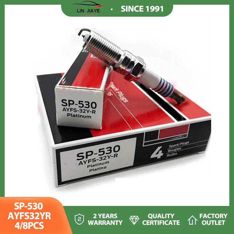 Hight Quality 4/8pcs Platinum Spark Plug SP-530 AYFS32YR For Ford C-Max Lincoln MKZ Fusion 2013-2016 SP530 AYFS-32Y-R
Hight Quality 4/8pcs Platinum Spark Plug SP-530 AYFS32YR For Ford C-Max Lincoln MKZ Fusion 2013-2016 SP530 AYFS-32Y-R