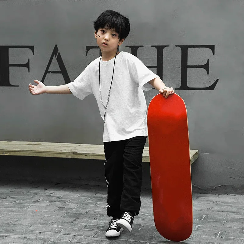 Boys Girls Jazz Dance Fashion Children Hip Hop Costumes Short Sleeve Street Dance Suit Modern Dance Performance Stage Wear
Boys Girls Jazz Dance Fashion Children Hip Hop Costumes Short Sleeve Street Dance Suit Modern Dance Performance Stage Wear